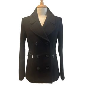 Women’s black Pea/Petty Coat faux pockets size Med